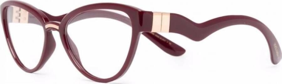 Dolce & Gabbana Gedurfde rode kattenoogbril Dg5079 3285 Red Dames