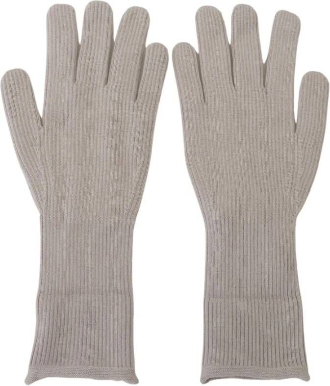Dolce & Gabbana Winterhandschoenen met logo detail voor buitenactiviteiten Gray