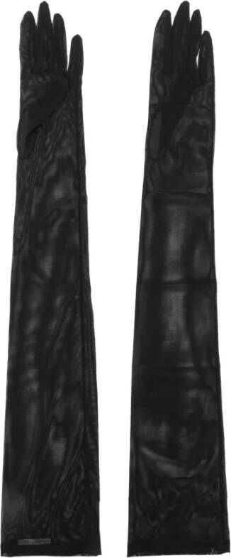 Dolce & Gabbana Stijlvolle zwarte handschoenen Black Dames