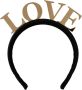 Dolce & Gabbana Gouden Love Diadeem Haarband Zwart Dames - Thumbnail 1