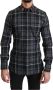 Dolce & Gabbana Gray Checkered Heart Collar Martini Shirt Grijs Heren - Thumbnail 1