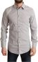 Dolce & Gabbana Gray Cotton Slim Fit Mens Sicily Overhemd Grijs Heren - Thumbnail 1