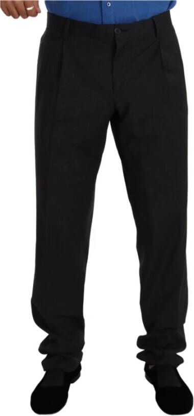 Dolce & Gabbana Gray Dress Trouser Ventanni Dress Pants Grijs Heren