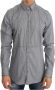 Dolce & Gabbana Authentiek Grijs Check Gold Katoenen Slim Fit Shirt Gray Heren - Thumbnail 1