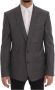 Dolce & Gabbana Grijze Martini Slim Fit Blazer van wol Grijs Heren - Thumbnail 1