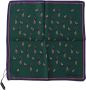 Dolce & Gabbana Groene Bedrukte DG Logo Heren Zakdoek Sjaal Green Heren - Thumbnail 1