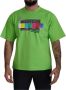 Dolce & Gabbana Luxe Groene Katoenen T-shirt voor Heren Green Heren - Thumbnail 1