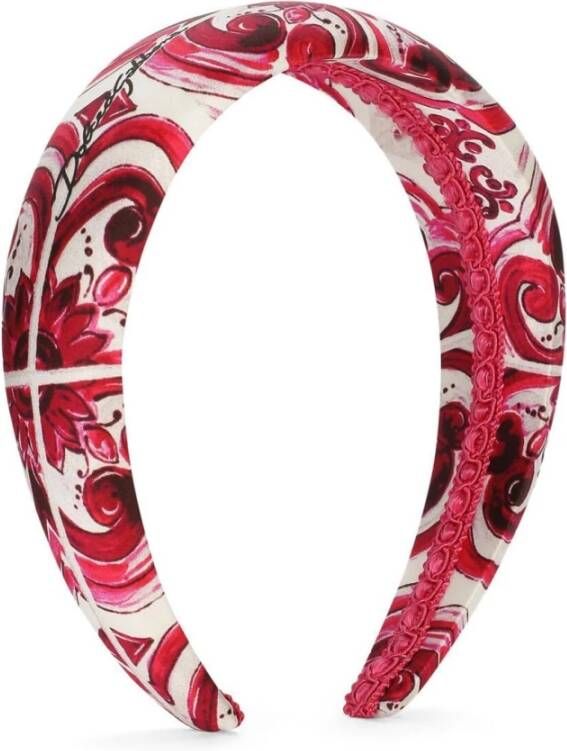 Dolce & Gabbana Fuchsia Majolica Haaraccessoire voor Kinderen Pink Dames