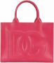 Dolce & Gabbana Rose Pink Calf Leather Mini DG Daily Tote Bag Pink Dames - Thumbnail 3