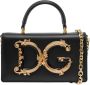 Dolce & Gabbana Zwarte Mini DG Girls Leren Tote Tas Black Dames - Thumbnail 4