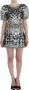 Dolce & Gabbana Kristallen Zilveren Catwalk Handgemaakte Jurk Gray Dames - Thumbnail 1