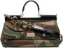 Dolce & Gabbana Groene Camouflage Tote Tas Green Dames - Thumbnail 1