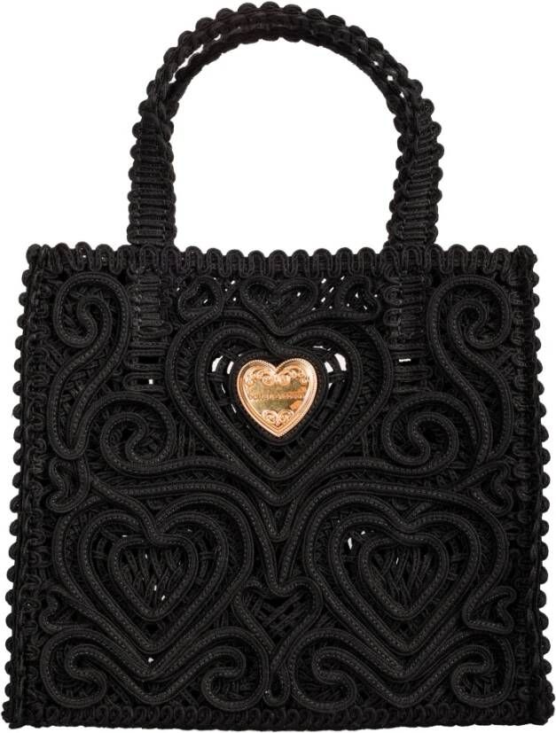Dolce & Gabbana Handtas Regular Fit Geschikt voor warm klimaat Andere vezels 100% Black Dames