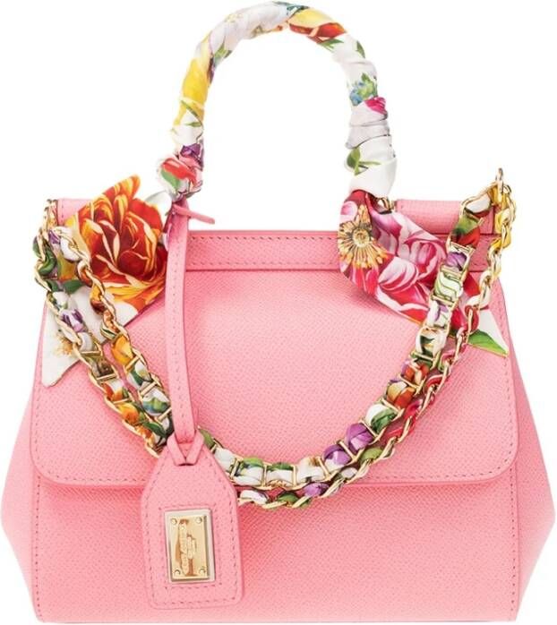 Dolce&Gabbana Crossbody bags Mini Bag Sicily Vitello Stampa Dauphine in pink