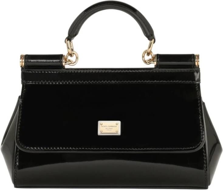 Dolce&Gabbana Crossbody bags Small Sicily Bag Leather in zwart