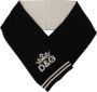 Dolce & Gabbana Zwart Wit Katoenen DG Bedrukte Kasjmier Shawl Sjaal Black Dames - Thumbnail 1