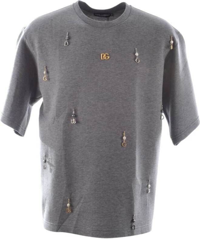 Dolce & Gabbana Heren Hanger Sweatshirt T-Shirt Grijs Heren