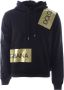 Dolce & Gabbana Zwarte Gouden-Logo Pullover Hoodie Black Heren - Thumbnail 1