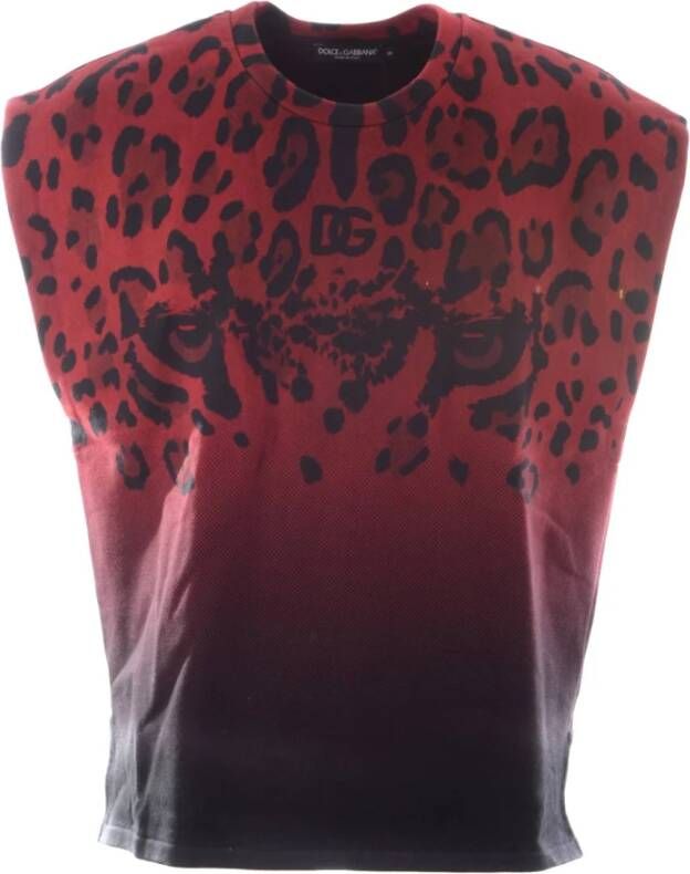 Dolce & Gabbana Heren Tank Top Sweatshirt Multicolor Heren