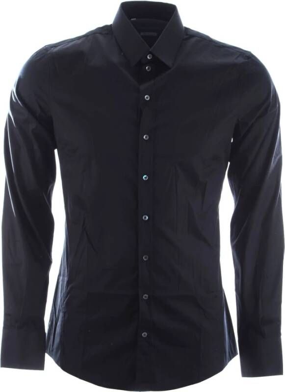 Dolce & Gabbana Herenoverhemd met lange mouwen uit de Sicilia-collectie Zwart Heren