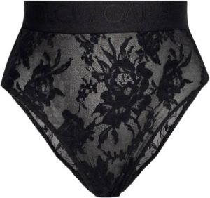 Dolce & Gabbana High-Rise kanten slips Zwart Dames