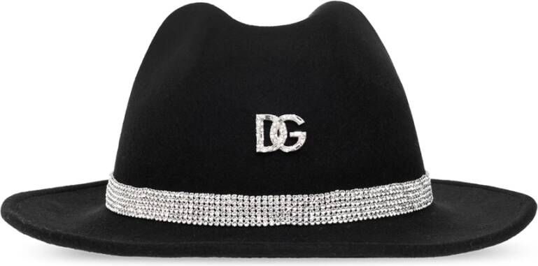 Dolce & Gabbana Hoed met kristallen Zwart Dames