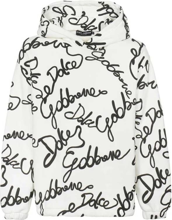Dolce & Gabbana Klassieke Logo Hoodie White Heren