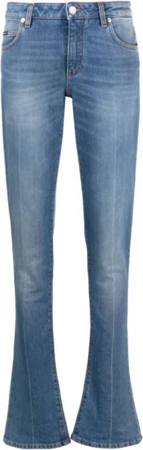Dolce & Gabbana Indigo Wash Slim Fit Denim Jeans Blauw Dames