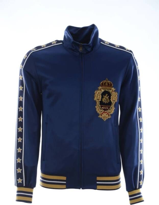 D&G Sweater D&G Gestreepte heraldische patch trui