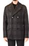 D&G Trainingsjack D&G Mannen Double Breasted Pea Coat Check Patroon - Thumbnail 1