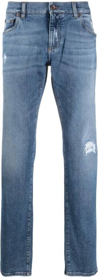 Dolce & Gabbana Slim-Fit Denim Jeans Blue Heren