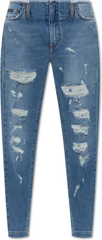 Dolce & Gabbana Jeans met vintage-effect Blauw Dames