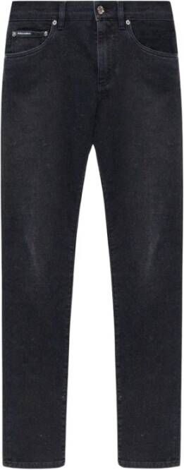 Dolce & Gabbana Upgrade je denimstijl met trendy skinny jeans Black Heren