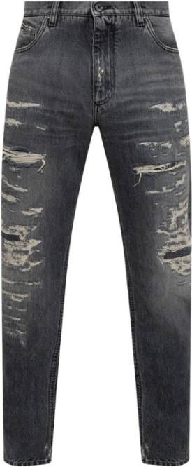 Dolce & Gabbana Jeans with logo Grijs Heren