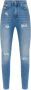 Dolce & Gabbana Hoge Taille Blauwe Denim Jeans Blue Dames - Thumbnail 1