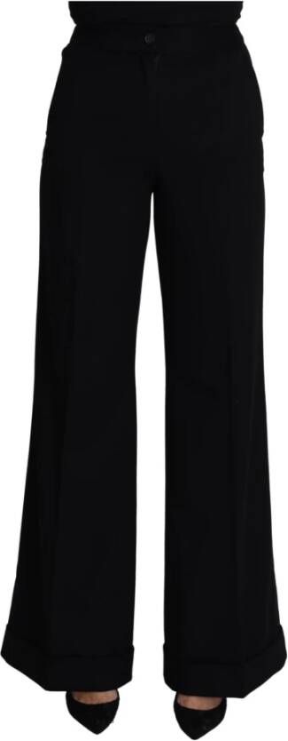John Galliano Zwarte Katoenen Achtergesp Casual Denim Jeans Black