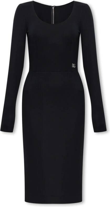 Dolce & Gabbana Stijlvolle Zomerjurken Black Dames