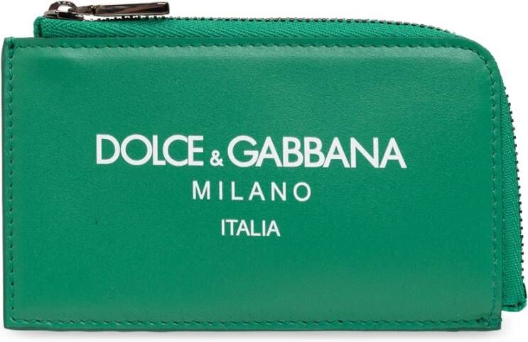 Dolce & Gabbana Kaarthouder met logo Groen Heren