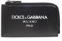 Dolce & Gabbana Stijlvolle Logo-Print Ritsportemonnee Black Heren - Thumbnail 1