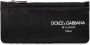 Dolce & Gabbana Zwarte Logo Kalfsleren Kaarthouder Black Heren - Thumbnail 1