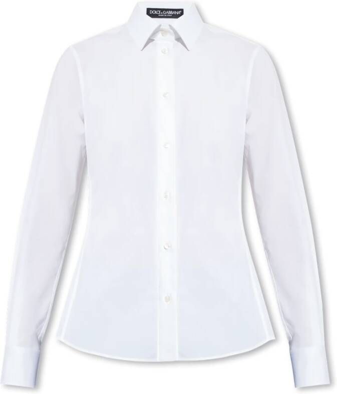 Dolce & Gabbana Natuurlijke Witte Blouse voor Vrouwen White Dames