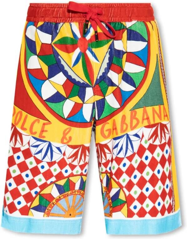 Dolce & Gabbana Katoenen shorts Meerkleurig Heren