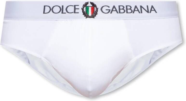 Dolce & Gabbana Katoenen slipjes White Heren