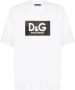 Dolce & Gabbana Katoenen t-shirt met DG-print Wit Heren - Thumbnail 3