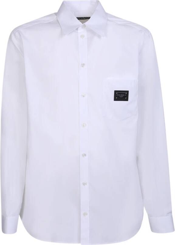 Dolce & Gabbana Klassiek Wit Overhemd voor Heren White Heren