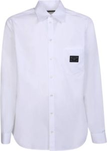 Dolce & Gabbana Klassiek Wit Overhemd voor Heren Wit Heren