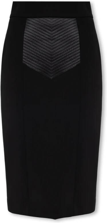 Dolce & Gabbana Zwarte Midi Rok Modieuze Stijl Black Dames