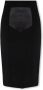Dolce & Gabbana Satijnen Voorkant Pencil Rok Vrouwen Black Dames - Thumbnail 1