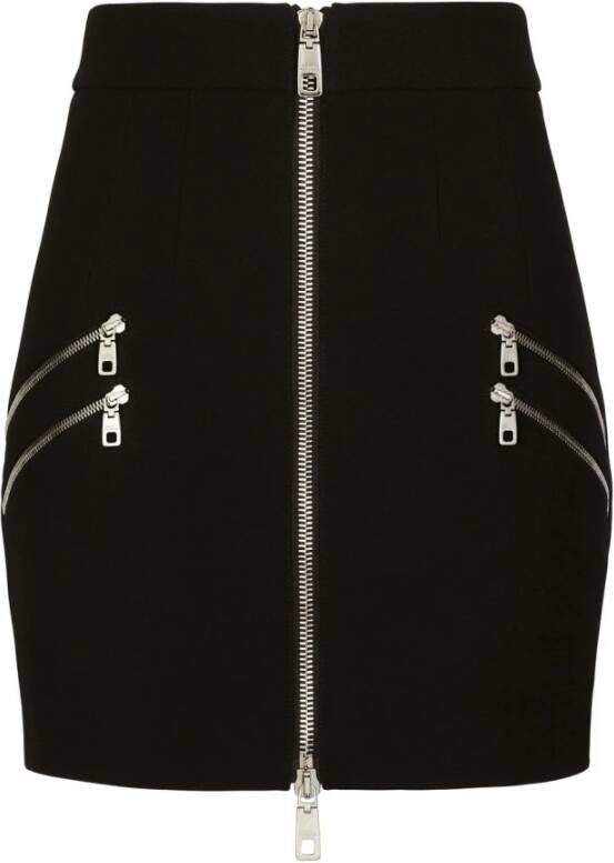 Dolce & Gabbana Stijlvolle Korte Rokken voor Vrouwen Black Dames
