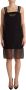 Dolce & Gabbana Zwarte Zijden Kristallen Sheath Jurk Black Dames - Thumbnail 1